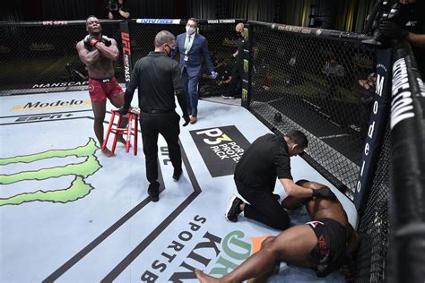 UFC Vegas 9 Video Ovince Saint Preux Face Plants Alonzo Menifield With