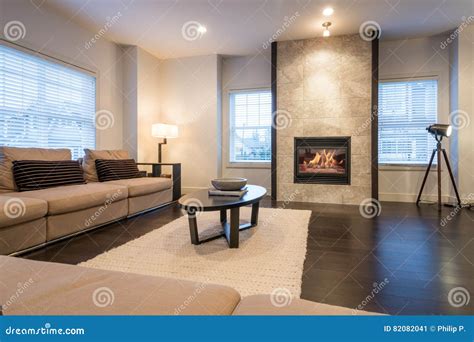 Spacious Bright Living Room Interior Stock Image Image Of Concept