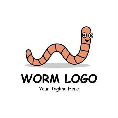 Worm Cartoon Logo 8687795 Vector Art At Vecteezy