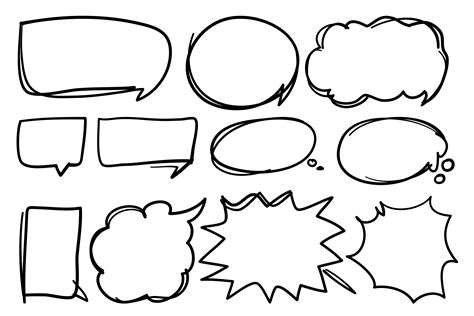 Speech Bubble Line Vector Art Icons And Graphics For Free Download
