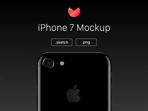 An Iphone 7 Mock Up With The Logo On It