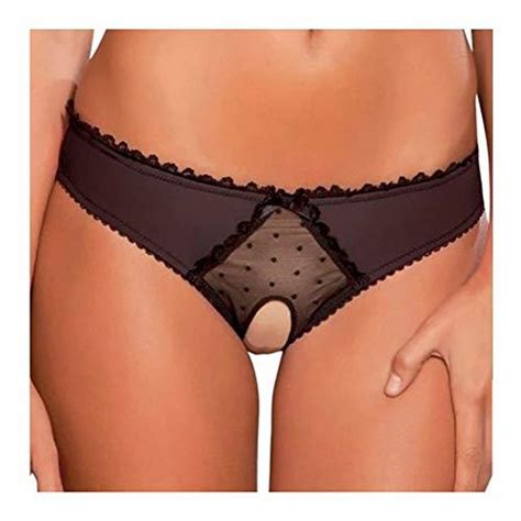 VisSec Damen String Tanga Ouvert Slip Sexy Unterwäsche Unterhosen