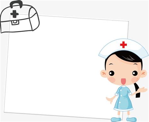 Cartoon Box Nurses Section Border Cv Kreatif