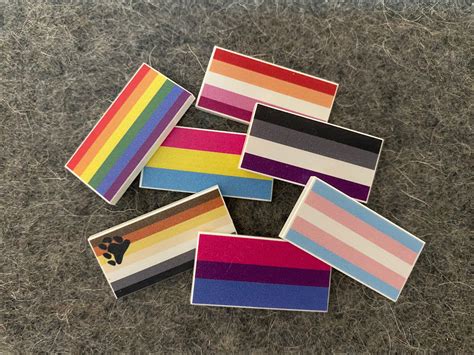 Lgbtqia Pride Flag Tiles 2x4 Tile Pride Flags Lgbtq Etsy Canada