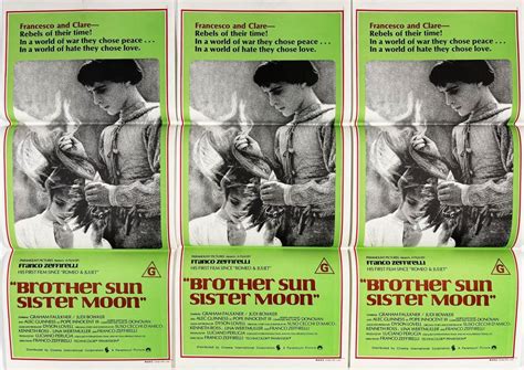 Lot Brother Sun Sister Moon 1972 Paramount Pictures Starring Graham Faulkner And Judi Bowker