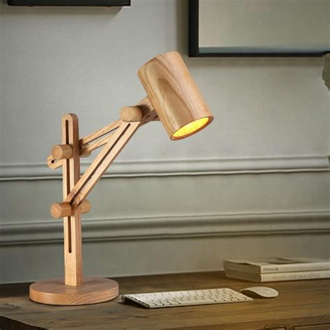 Adding Unique Lamps To Your Home Adjustable Desk Lamps Wooden Desk