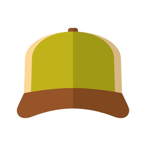 Baseball Cap Icon In Flat Style Isolated On White Background Headdress