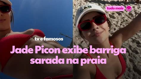 Jade Picon Exibe Barriga Sarada Na Praia TV Famosos Gshow