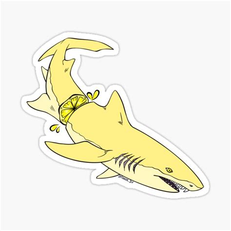 Lemon Shark Sticker For Sale By Disease D8 Redbubble