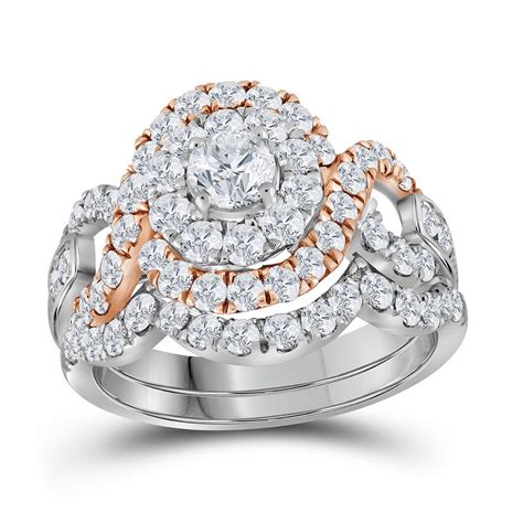 Https://tommynaija.com/wedding/2 Tone Diamond Wedding Ring
