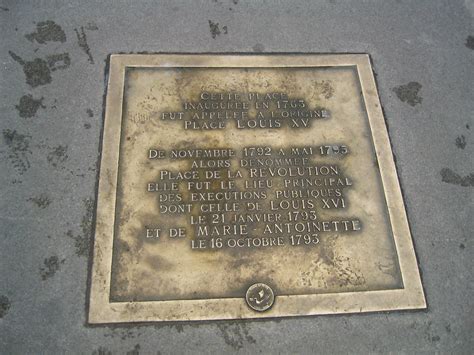 Place De La Concorde Execution Plaque A Plaque Marking The Flickr