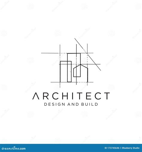 Logo De La Casa De Arquitectos Vector De Diseño Arquitectónico Y De