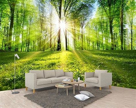 Ofertas por tempo limitado, garanta o seu! Bzdhwwh 3d Naturaleza Papel Tapiz Tranquilo Bosque Paisaje ...