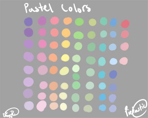 Pastel Color Palette By Atisutomaria On Deviantart