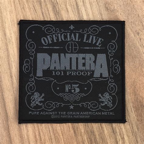 Pantera Official Live 101 Proof Woven Patch Todestrieb