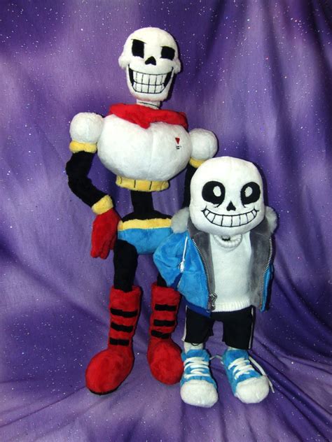 Sans is made with soft fleece and stuffed with polyester fiberfill. Bone Bros Plushies by Skeleion.deviantart.com on ...