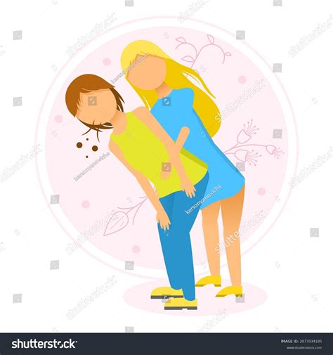 Abstract Flat Woman Makes Heimlich Maneuver Stock Vector Royalty Free 2077034185 Shutterstock