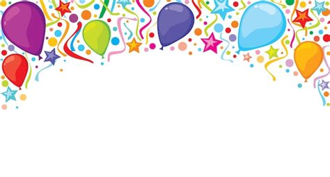 Premium Vector Party Streamers Balloons And Confetti