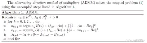 Alternating Direction Method Of Multipliers Admm Vs Alternating