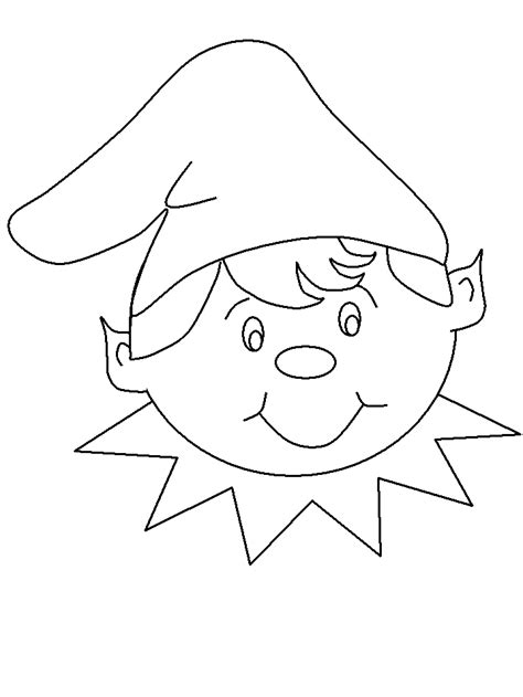 elf christmas coloring pages coloring page book  kids