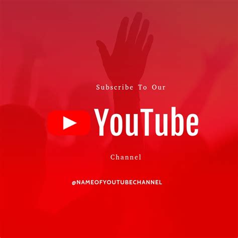 Subscribe To You Tube Channel Template Postermywall