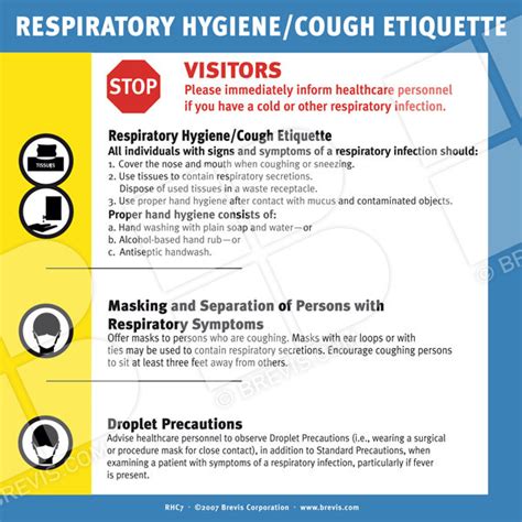 Respiratory Hygiene Cough Etiquette Sign Brevis