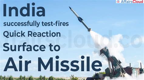 Drdo India Successfully Completes Six Flight Tests Of Qrsam