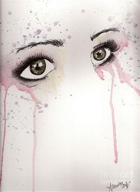 Buy crying eye drawing 2 framed art print by hgart. Pin by Spencer Hastings on eyes | Eye drawing, Eye art ...