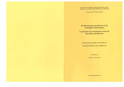 (PDF) « Aux sources de l'invention: usages de la gravure au XVIe siècle dans les anciens Pays ...