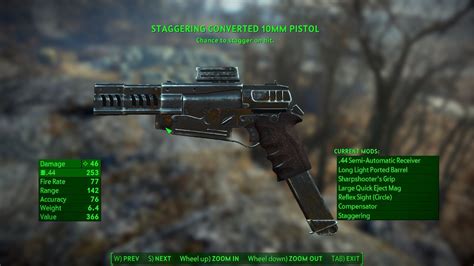 10mm Weapon Mods 日本語化対応 クラフト その他 Fallout4 Mod データベース Mod紹介・まとめサイト