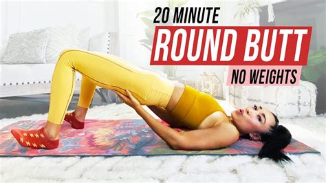Minute Round Booty Workout Grow And Tone Your Booty No Equipment Youtube
