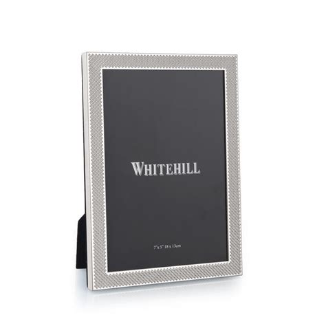 Whitehill Frames Monaco Photo Frame 13cm X 18cm Whitehill Silver