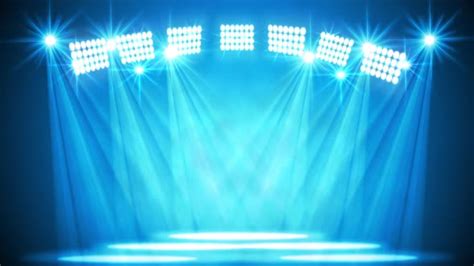 Blue Stage Lights Motion Graphics Videohive