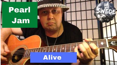 Pearl Jam Alive Acoustic Guitar Lesson Youtube