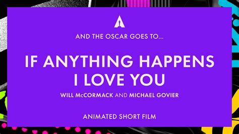 93rd Academy Awards Will Mccormack And Michael Govier For If Anything