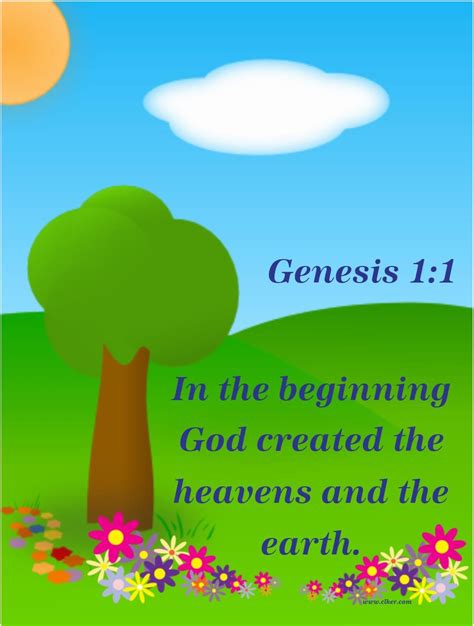 Bible Fun For Kids Genesis Bible Verse Printables