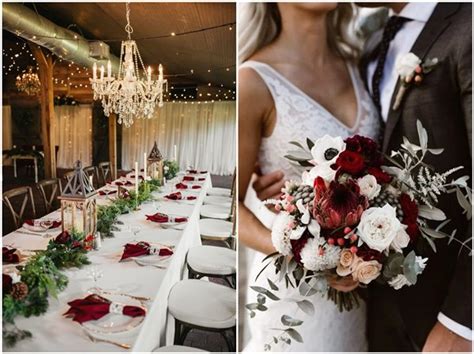 24 Red Winter Wedding Inspirations To Excite You Chicwedd