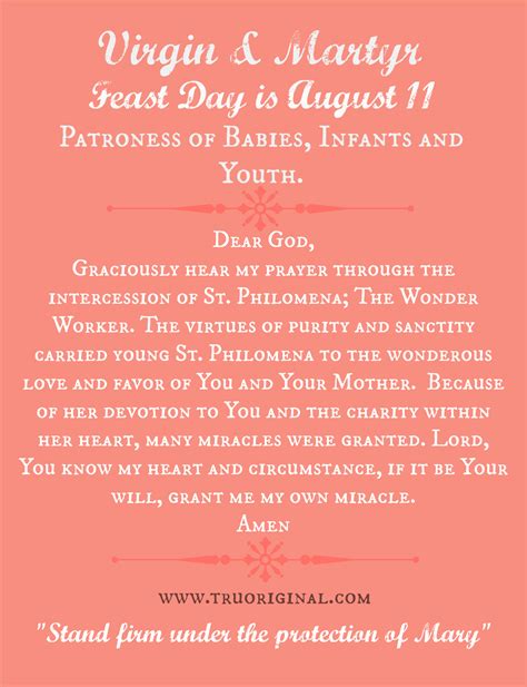 St. Philomena Holy Card – Tru Original