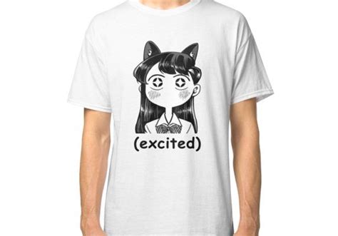 Funny Manga Excited Neko Komi San Meme Classic T Shirt By Midnight