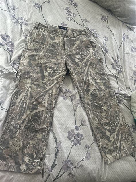 abercrombie and fitch camo cargo pants grailed