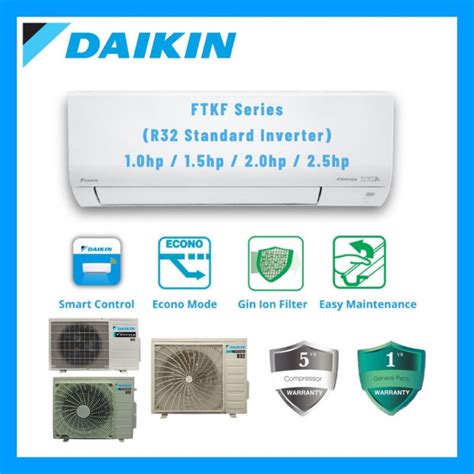Daikin Ftkf Series R Standard Inverter Air Conditioner With Built In