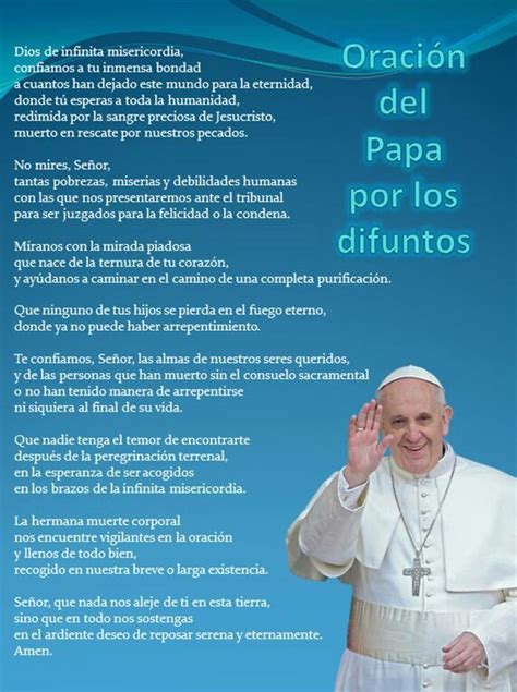 Oración Por Los Difuntos Oraciones Del Papa Francisco Oraciones