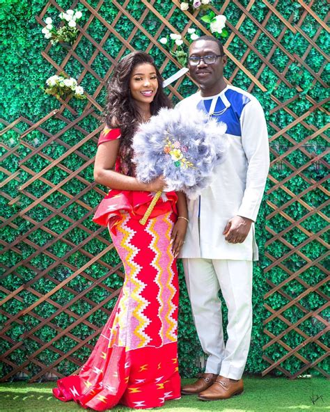 Beautiful Ghanaian Engagement Couple The Inkooms Photo By Vowdings African Print Dress