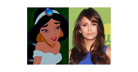 Princess Jasmine — Nina Dobrev Celebrities Who Look Like Disney