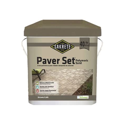 Sakrete 40 Lb Tanbrown Paver Polymeric Sand In The Paver Sand