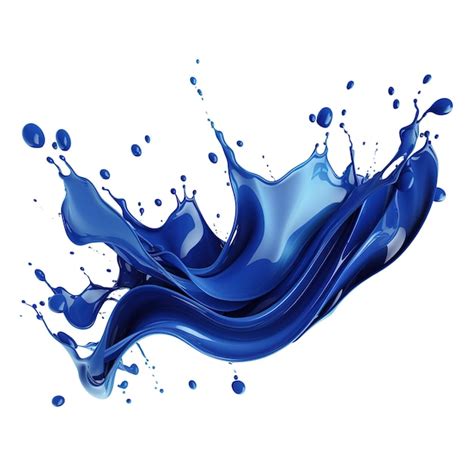 Premium Psd Splashes Of Blue Paint