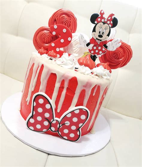 Minnie Mouse Birthday Cake Ideas Images Pictures