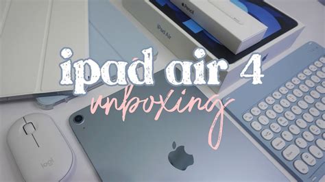Ipad Air 4 2020 Sky Blue Unboxing Apple Pencil And Accessories