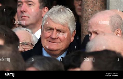 Denis Obrien Attends The Funeral Of Former Irish Attorney General