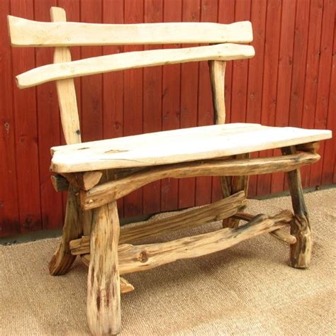45.75 inch w outdoor garden bench. rustic garden bench | anything | Pinterest
